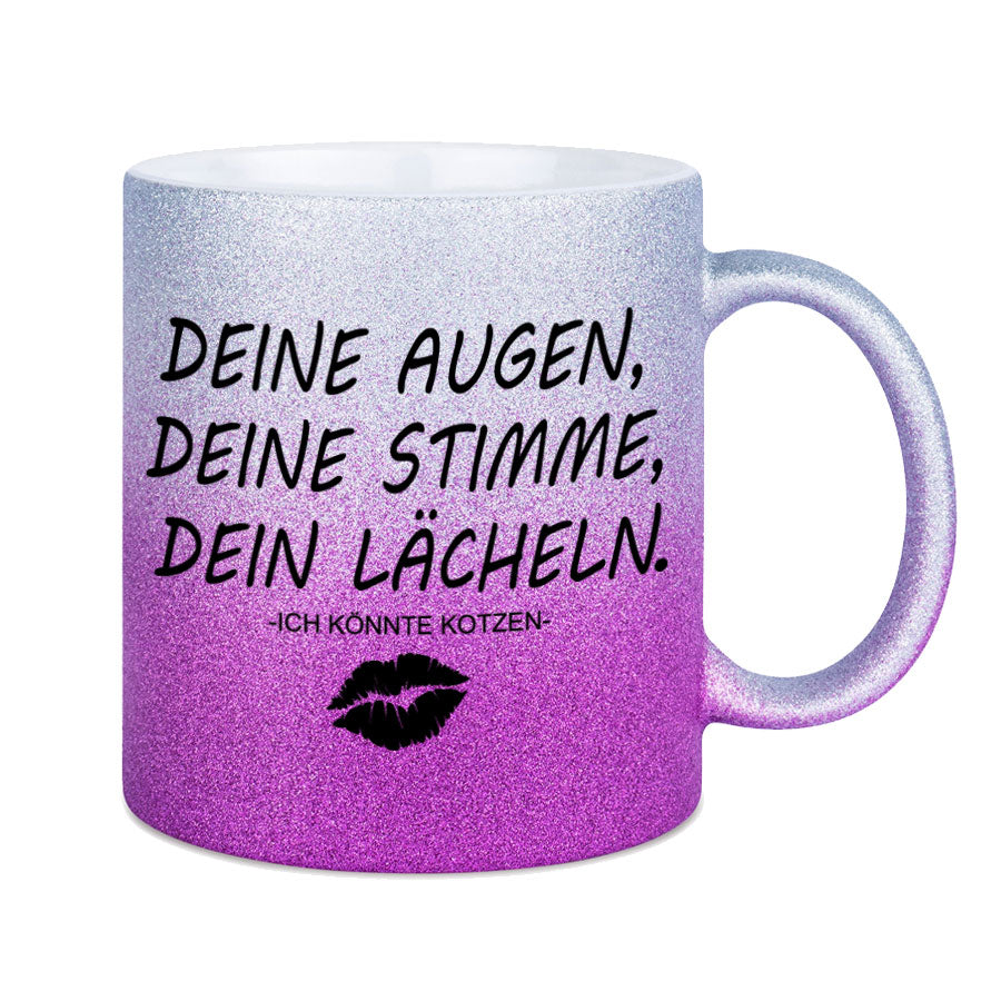 Glitzertasse Ich hab das schon Verstanden, es ist mir nur EGAL! Glitzerkaffeetasse DIVA