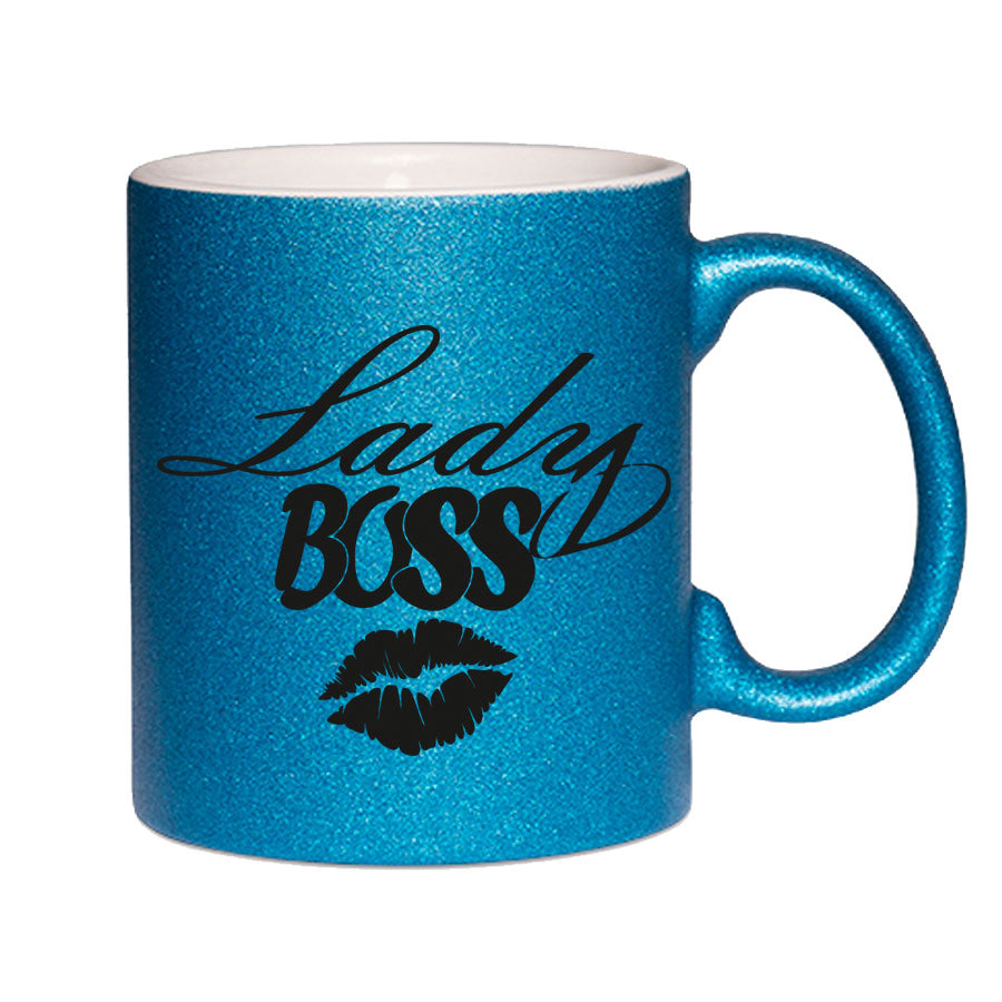 Glitzertasse Lady BOSS Glitzerkaffetasse DIVA