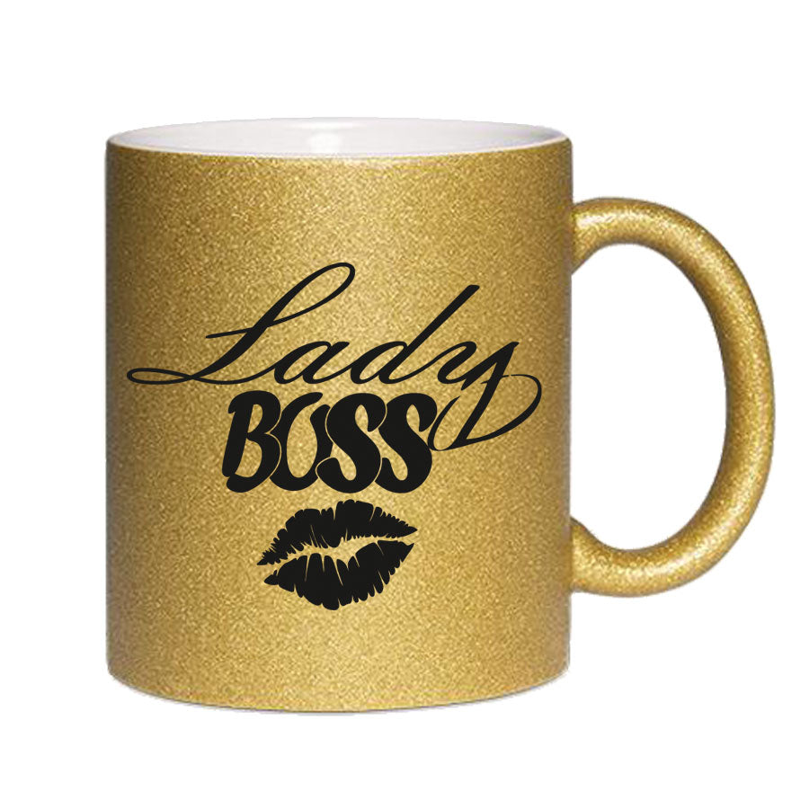 Glitzertasse Lady BOSS Glitzerkaffetasse DIVA