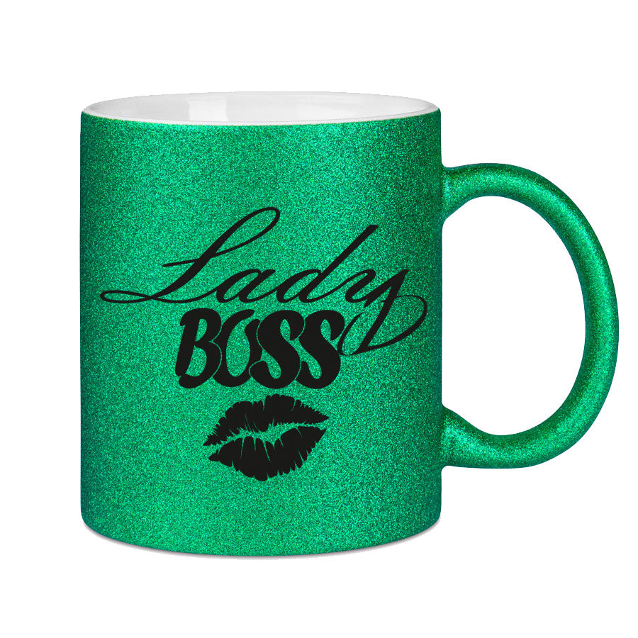 Glitzertasse Lady BOSS Glitzerkaffetasse DIVA