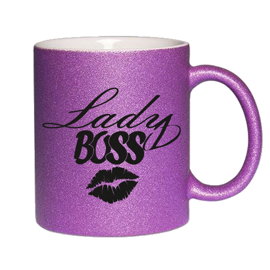 Glitzertasse Lady BOSS Glitzerkaffetasse DIVA