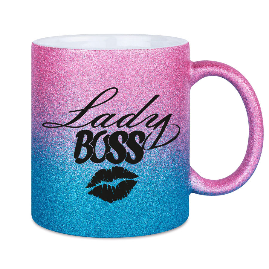 Glitzertasse Lady BOSS Glitzerkaffetasse DIVA