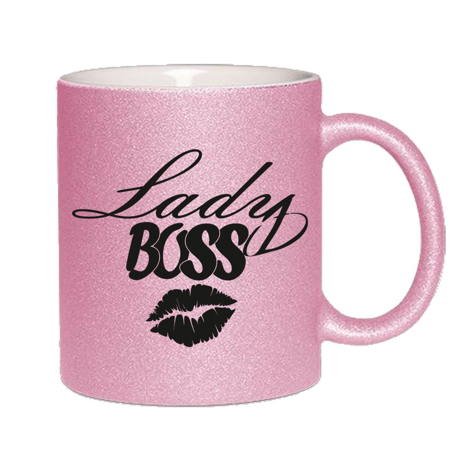 Glitzertasse Lady BOSS Glitzerkaffetasse DIVA