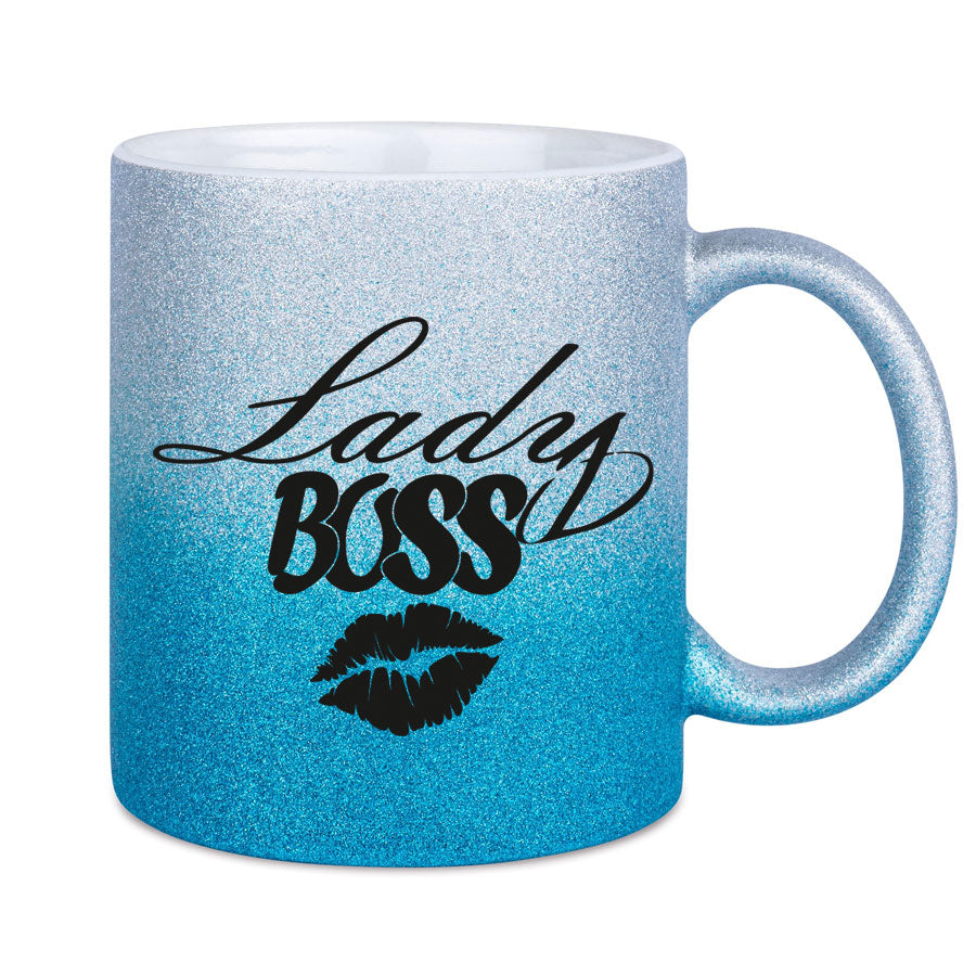Glitzertasse Lady BOSS Glitzerkaffetasse DIVA