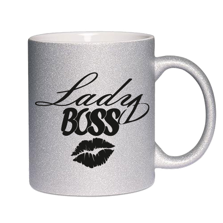 Glitzertasse Lady BOSS Glitzerkaffetasse DIVA
