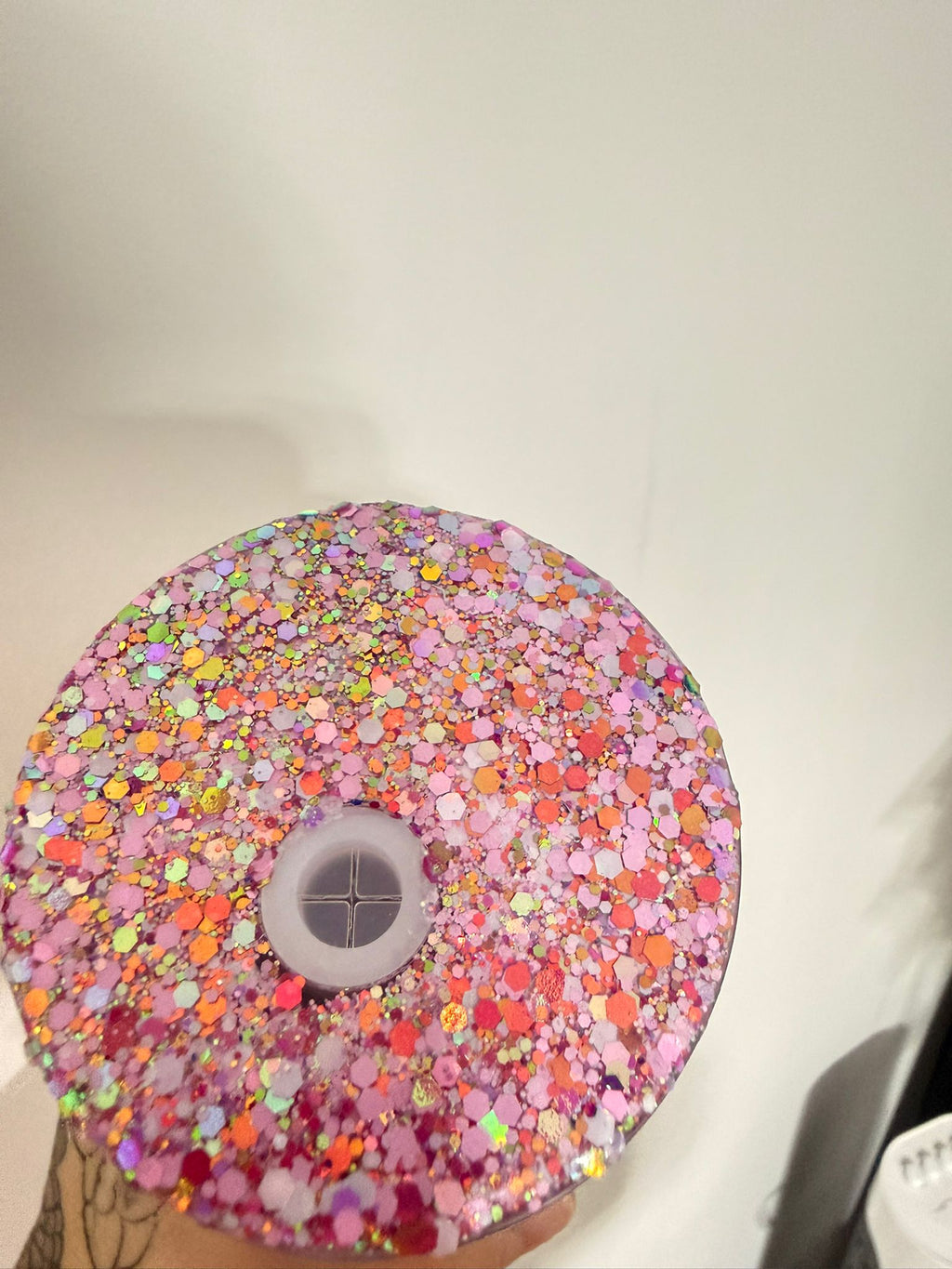 Snowglobe-Tumbler Glitzer Pink-Rosa