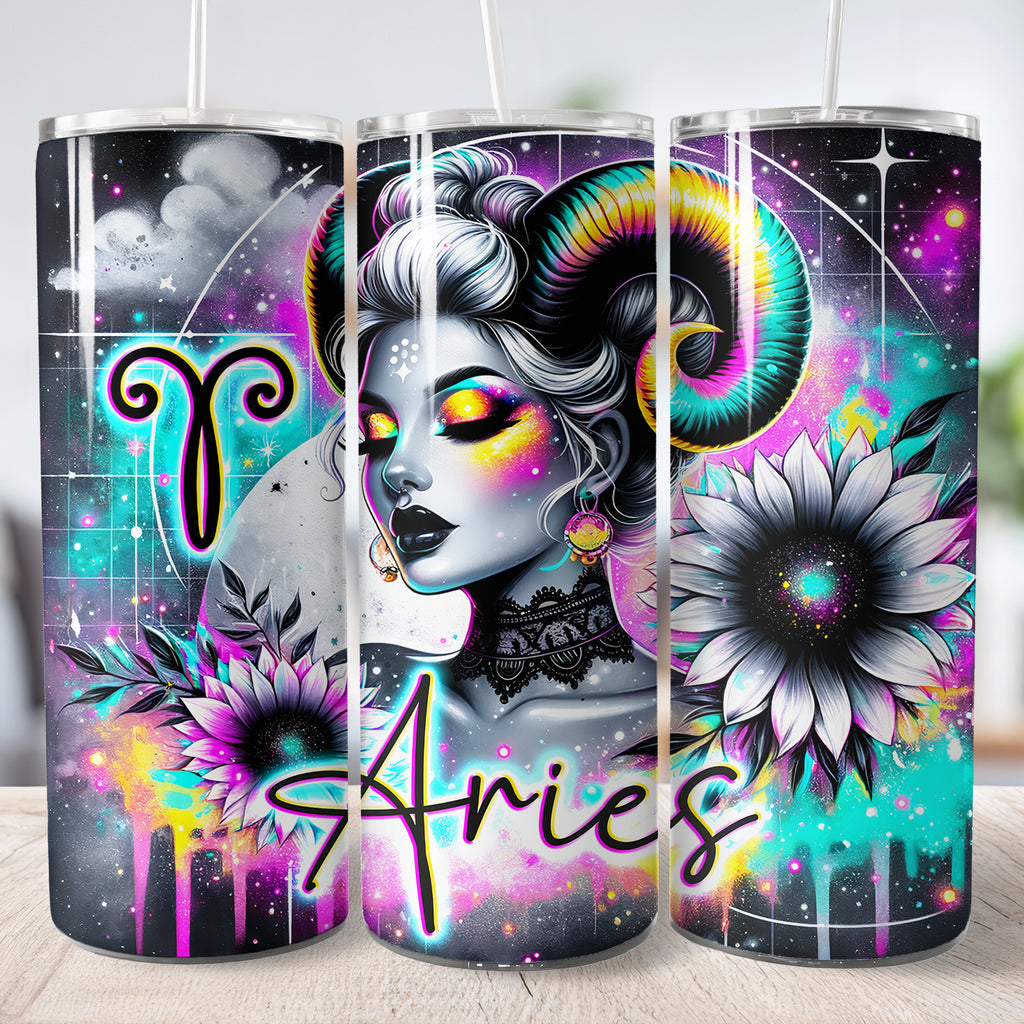 Thermo Cup Tumbler, Sublimation  Zodiac Sternzeichen