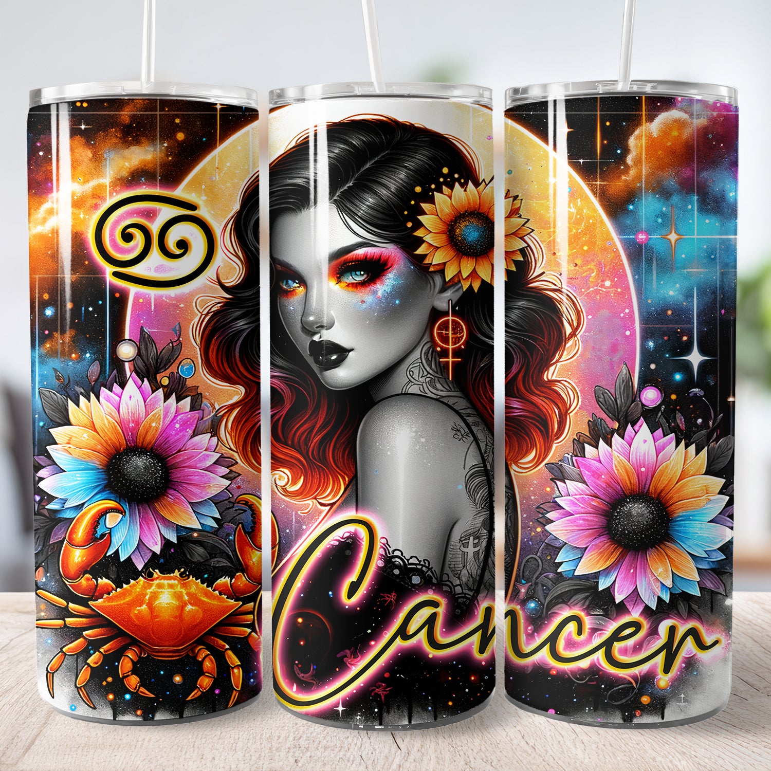 Thermo Cup Tumbler, Sublimation  Zodiac Sternzeichen