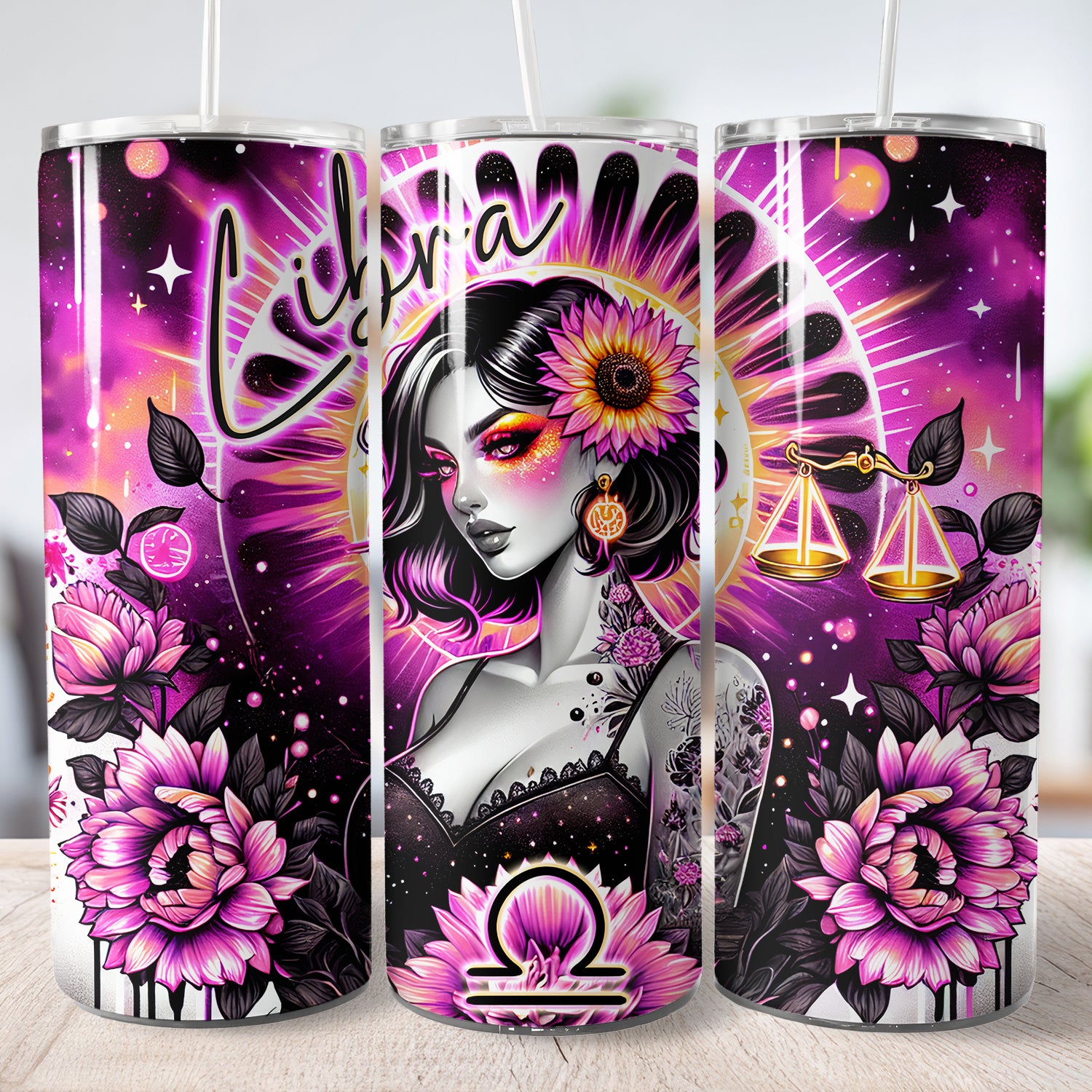 Thermo Cup Tumbler, Sublimation  Zodiac Sternzeichen