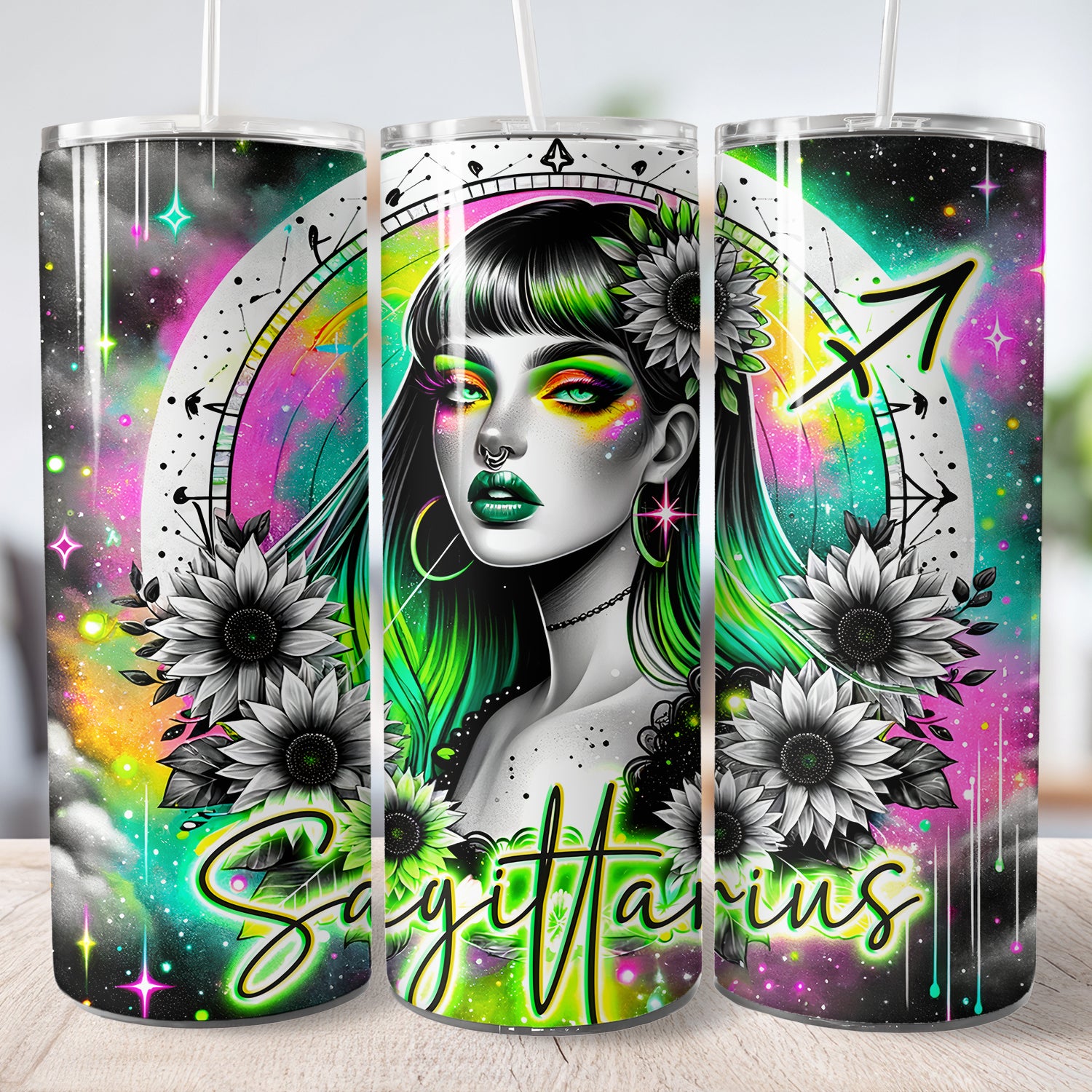 Thermo Cup Tumbler, Sublimation  Zodiac Sternzeichen