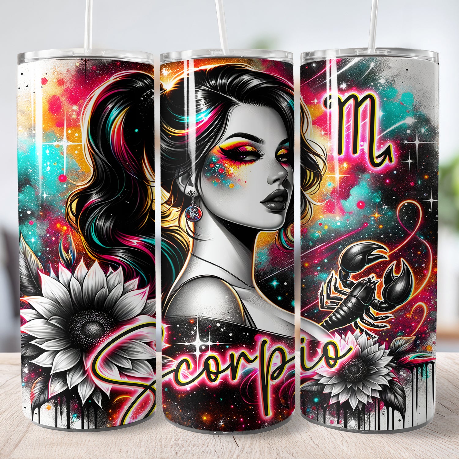 Thermo Cup Tumbler, Sublimation  Zodiac Sternzeichen
