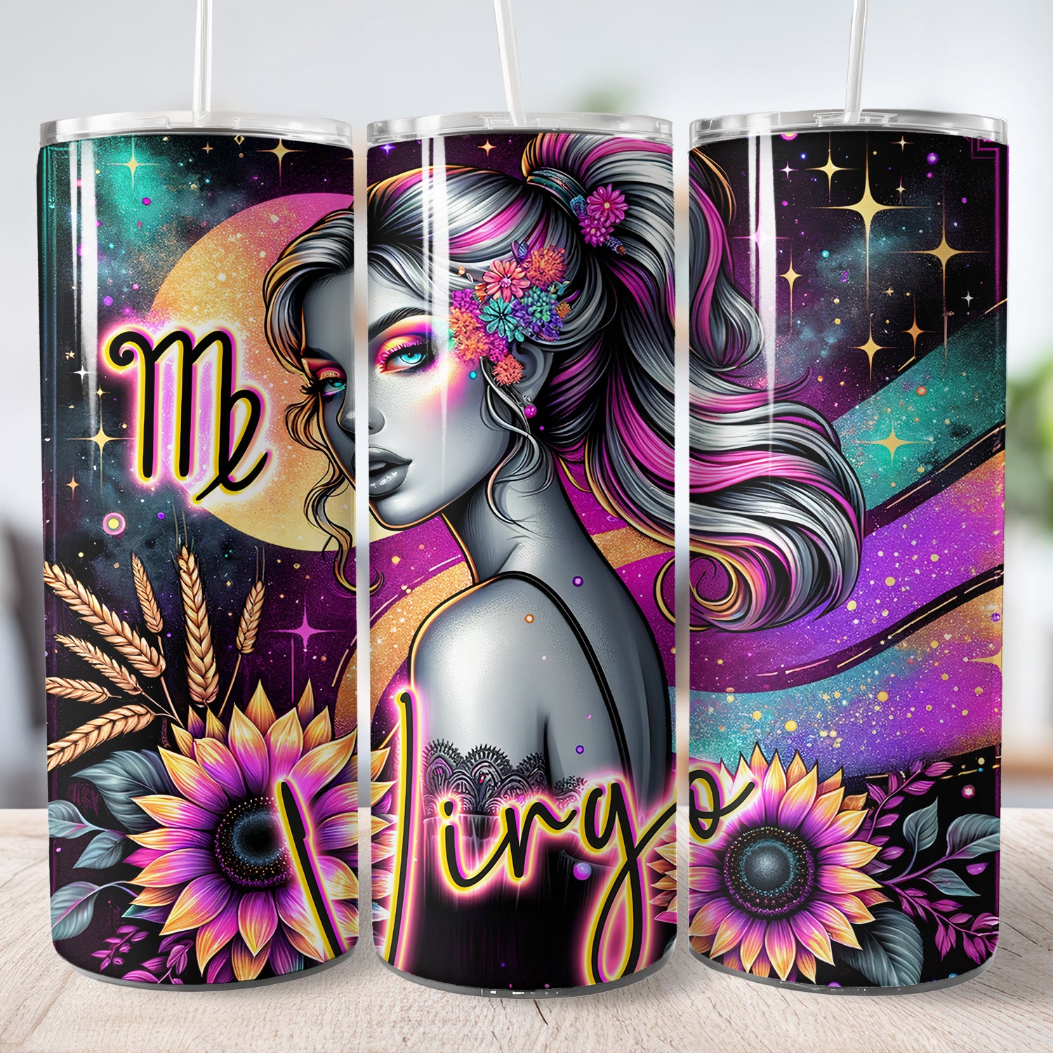 Thermo Cup Tumbler, Sublimation  Zodiac Sternzeichen