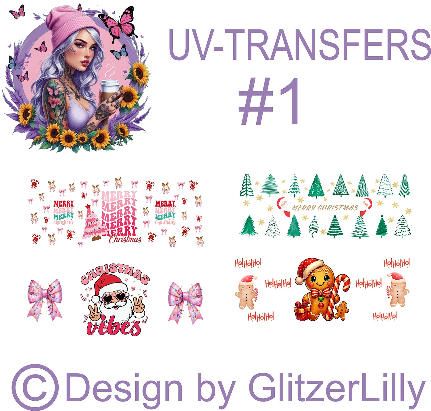 UV-Transfers für Tassen & Snowglobe-Becher – Hochwertig & leicht anzubringen | by GlitzerLilly.de